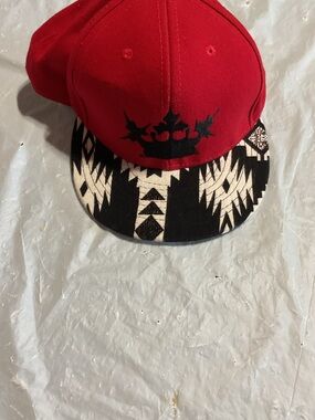 Stuzo Red and Black Baseball Cap Interior